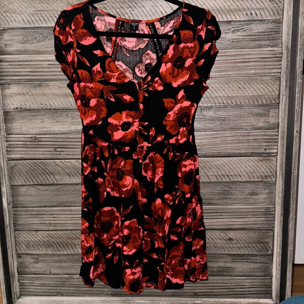 Volcom Floral Mini Dress - Picture 2 of 2